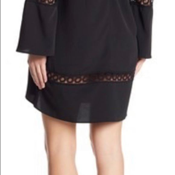 WALTER BAKER Black Graham Off Shoulder Dress Sz 4 NWT - Picture 10 of 11